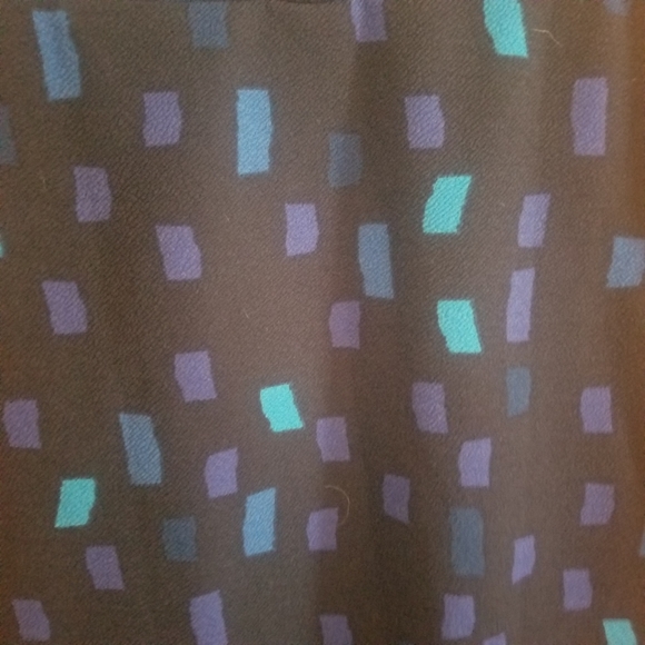 LuLaRoe Cassie. Black pencil skirt w/ blue. S - Picture 4 of 4